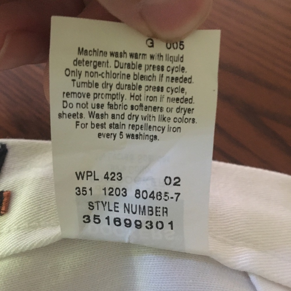 NWT SZ16 WHITE DOCKERS COTTON-STAIN DEFENDER SHORT - Picture 11 of 15